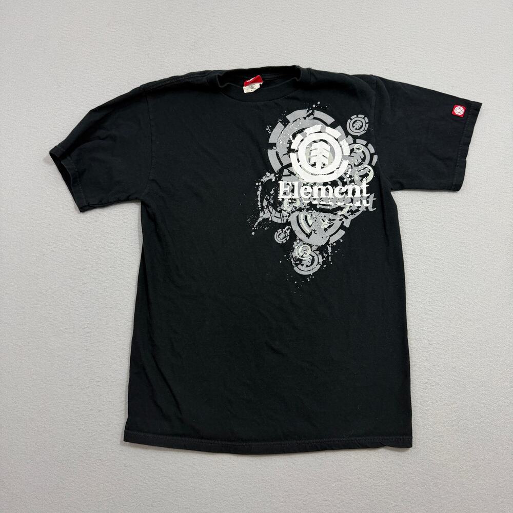 Vintage Element Skateboarding Shirt Men's Medium Black y2k Bam Margera Grunge